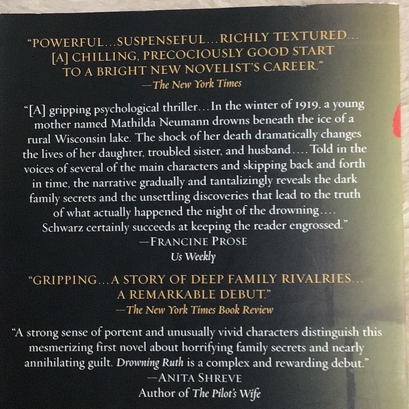 BOOK: Drowning Ruth by Christina Schwartz Paperback Fiction Suspense EUC - Picture 8 of 9